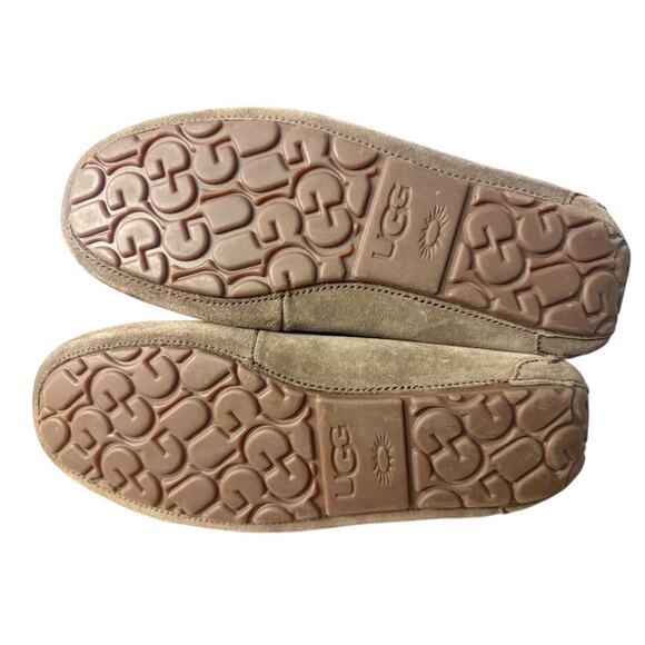 UGG Ansley Sheepskin Slipper Brown Suede Women size 10 - Picture 7 of 7